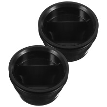 Floor Drain Odor Stopper Backflow Preventer Abs 2Pcs Black