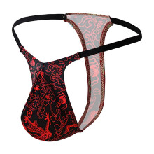 Men's G-String Thong Stretch Underwear Red M