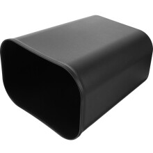 Space Saving Black Trash Can for Office Kitchen Under Desk Use