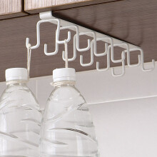 Clearance Household Hooks Under $5 – Shelf Cup Rack, Coffee Cup Holder, Kitchen Utensil Hanging Hook Compatible with Cabinet