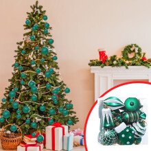 Christmas Balls Large Gold 16pc Christmas Balls Colorful Balls Christmas Tree Decorations Christmas Decorations Pendants