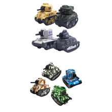 Miniatuurtanks, metalen modelvoertuigen van gegoten metaal, realistische tanks van gegoten metaal op schaal 1/100, tankmodellen op schaal 1/64,