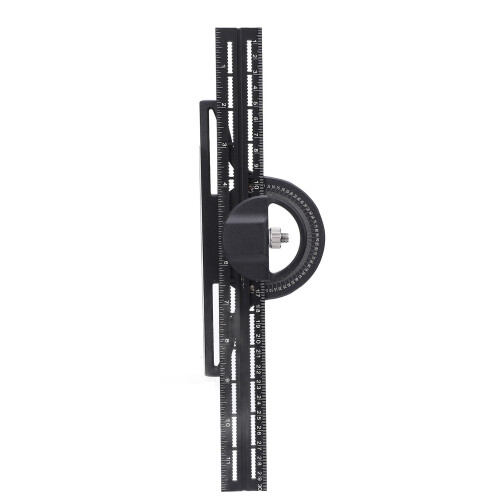 Squadra combinata 300 mm x 2,5 mm nera