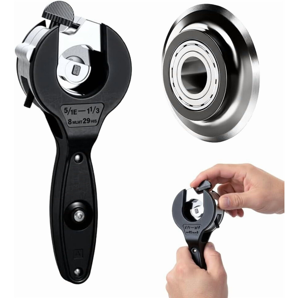 Ratchet Pipe Cutter For 5/16"-1-1/8" Stainless Steel, Copper, Aluminum, Pvc Â 2-In-1 Compact Tube Cutter, Compatible With Tight Spaces 9180435369123