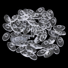 25 Pairs Oval Shape Silic Glasses Eyewear Push in Nose Pads