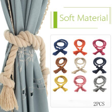 Lot de 2 embrasses modernes pour rideaux – Attaches décoratives en corde tressée pour rideaux fins ou épais, compatibles avec la maison et le