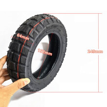 Pneu de trottinette électrique 10 pouces, 10 x 2,50, sans chambre à air, pour skateboard tout-terrain, diamètre extérieur 250 mm
