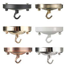 1 Pcs Vintage Ceiling Rose Hook Plate Light Fitting Chandelier Pendant Lamp Parts for Hallway Restaurant Foyer Bar Living Room