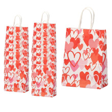 Lot de 12 sacs cadeaux pour la Saint-Valentin, sacs en papier, sacs fourre-tout, sacs Ă surprises pour enfants, classe, adultes, mariage, base