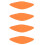 4PCS Reusable Chicken Nesting Pad, Sponge Bedding Mat, Orange, 30x30cm 1