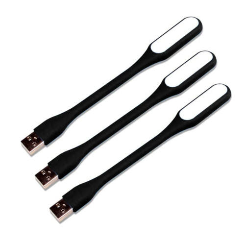 3 τεμάχια φορητή λάμπα ανάγνωσης LED USB – Ευέλικτη, εξωτερική νυχτερινή λάμπα