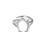 Vintage Irregular Moonstone Opal Open Ring - Unique Textured Ins-Style Adjustable Ring for Women 1