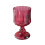 Ροζ ανάγλυφα ποτήρια κρασιού, 180ml Vintage πτυχωτά ποτήρια υφής για γάμο, δεξιώσεις, 1