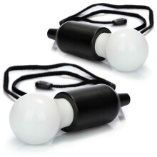 2x LED-hanglamp met trekschakelaar, draadloze hanglamp, werkt op batterijen