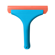 Super Flexible Silicone Squeegee, 15x19cm Blue Soft-Blade for Car Wrap, Windows, Mirrors, Glass, Home Cleaning