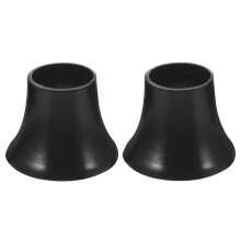 Black Rubber Umbrella Tip Covers 2 Pcs