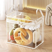 Stuffed Animal Storage Bucket, Animal Storage Bag, Transparent Stuffed Animal Zoo Organizer, Doll Display Bucket with Lid