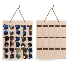 Hanging Sunglasses Organizer Bag – Wall-Mount Multislot Display Stand for Glasses, Accessories & Jewelry (Compatible with Standard Hooks)
