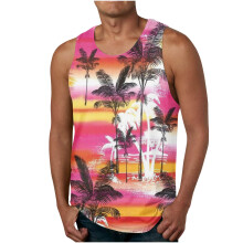 Tanktoppe Herre Grafisk Sommer Strand Ærmeløs Mode Herre Tanktoppe