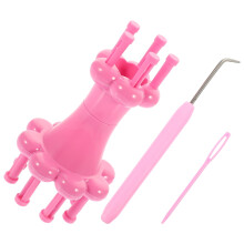 2 Sets of Yarn Knitter with Needle Professional Weaving Spool Loom Wool Weaving Tool