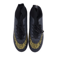 Scarpe da calcio a tacchetti alte per uomo e donna nere, numero 44, in gomma, scarpe da football