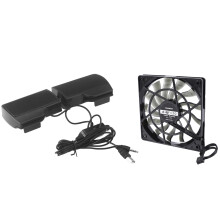 1 Set 12V Desktop Computer Host Quiet Fan & 1 Pcs Clip Portable USB Stereo Speaker Soundbar