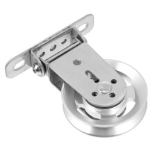 Ronde katrol zilverkleurig, 1 stuk, 5,5 x 3,5 x 1,2 inch