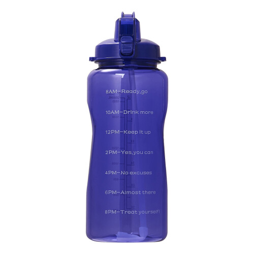 Σε προσφορά! Μπουκάλι νερού 2200 ml με στεγανότητα και χρονοδείκτη—Συμβατό με
