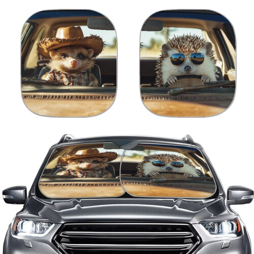 Animal Car Sunshade UV Blocking 2pcs