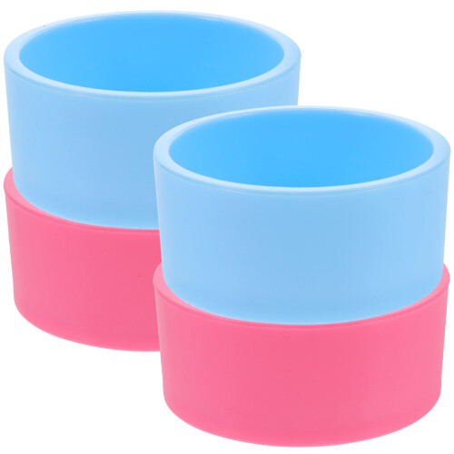 Guinea Pig Food Bowls Plastic 4-Pack Assorted Colors