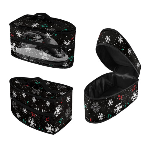 Étui de voyage en polyester avec fermeture éclair pour fer à vapeur portable