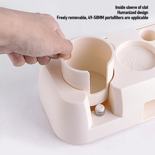 Pressa per caffè con supporto in ABS per portafiltri da 49-58 mm 2
