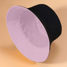 Chapeau de pêcheur réversible rose clair pliable pour femmes et hommes