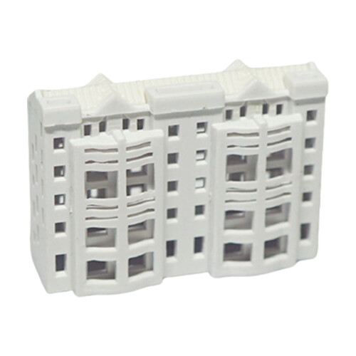 Apartment Building Model Unpainted 1:800 Solid Structure