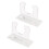 Sturdy Acrylic Baseball Bat Wall Mount Holder, 2pcs 10x4x7cm 1
