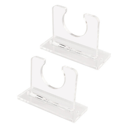 Sturdy Acrylic Baseball Bat Wall Mount Holder, 2pcs 10x4x7cm