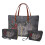 Σετ τσαντών Tote Skull Rose Butterfly PU Leather 4 τεμάχια 1