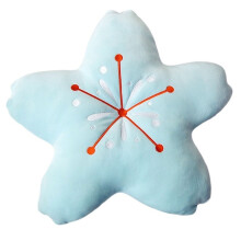 Coussin décoratif mignon à motif de fleurs de cerisier, coussin à pétales, coussin moelleux, coussin de décoration intérieure