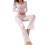 Damen-Pyjama-Set mit Blumenmuster, langärmelig, Rosa, Größe L 4