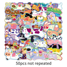 Running Animals Stickers Waterproof Vinyl 100-Pack