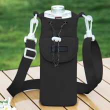 Waterdichte, geïsoleerde waterfleshouder met riem, opbergtas voor drinkbekers, ideaal voor wandelen, trektochten en reizen – geschikt voor de