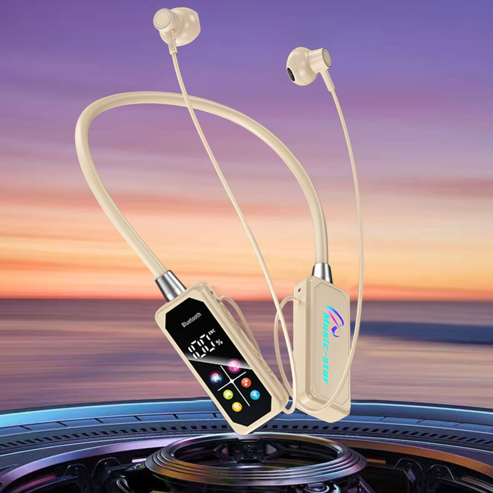 Long-Life Waterproof Wireless Sports Headset, Sweatproof Bluetooth Earbuds With Deep Bass, Compatible With Iphone/Android 9493189677353