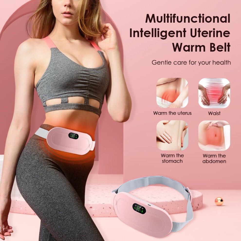 Pink Portable Heating Padï¼Heating Pad For Menstrual Portable Cordless Heating Pad For Stomach Back Belly,,Portable Warmer,