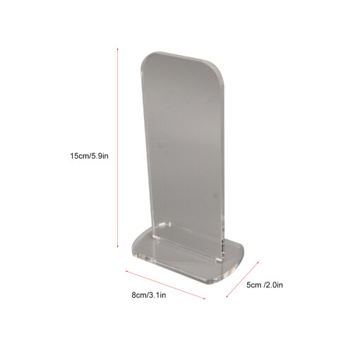 2Pcs Acrylic Boxing Glove Stand Vertical Display Holders Clear Durable Material 1