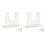Sturdy Acrylic Baseball Bat Wall Mount Holder, 2pcs 10x4x7cm 2