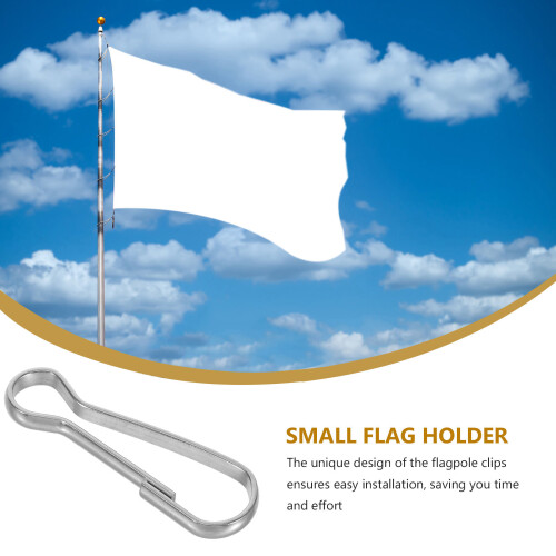 30pcs Multi Use Flagpole Hook For Replacement Durable Flag Clips Flag Accessories Heavy Duty Flagpole Hardware Replacement Parts 2