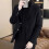 Men's Polyester Overcoat Solid Color Relaxed Fit Winter 6
