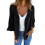 Giacca casual da donna elasticizzata con scollo quadrato e maniche a 3/4 2