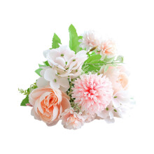 Bouquet de 12 fleurs artificielles en PU pour mariage en extérieur.