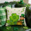 Housse de coussin nain gnome trèfle 45 x 45 cm 1